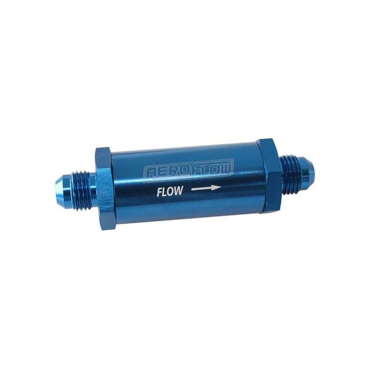 Aeroflow -6AN Turbo Inline Oil Filter Blue 30 Micron Washable
