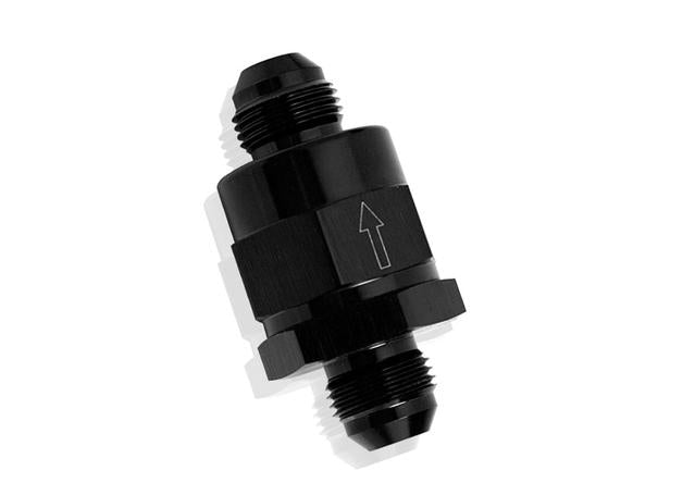 Aeroflow AF612-10BLK Check Valve Inline -10AN Black / One Way Valve
