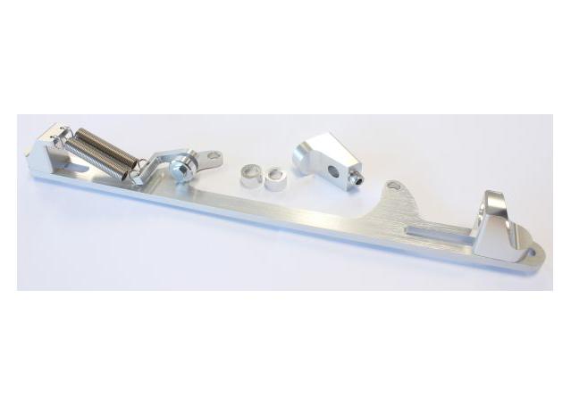 Aeroflow AF64-2002S Billet Throttle Cable Bracket Silver Suits 4500 Style