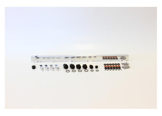 Aeroflow AF64-2012P Fuel Rail Kit Fits RB30 Polished