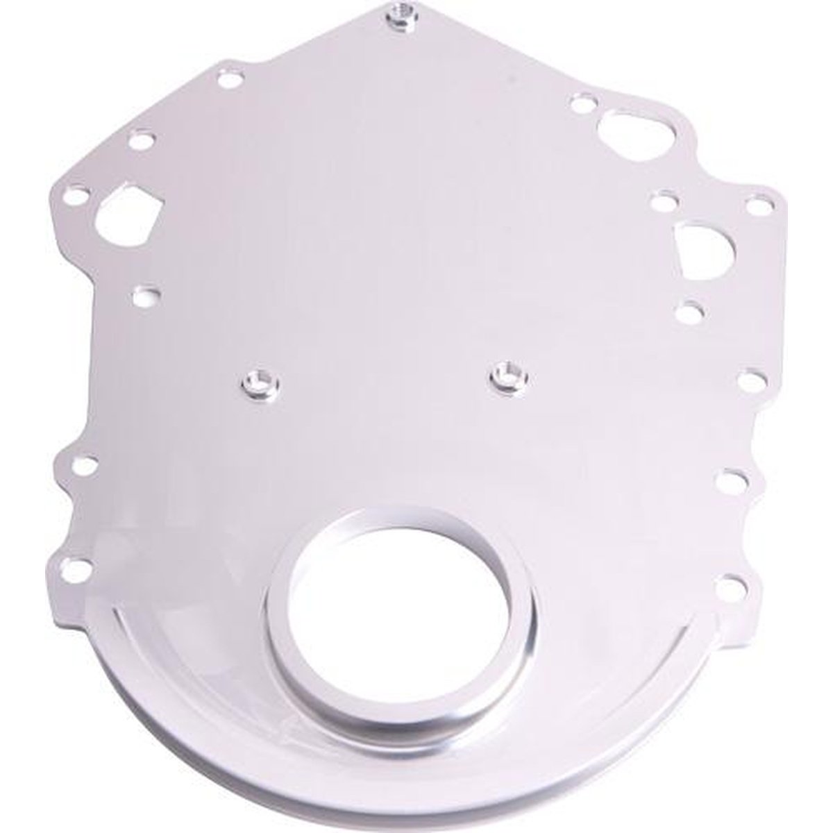 Aeroflow AF64-2019S Billet Timing Cover Fits 302 351C Silver
