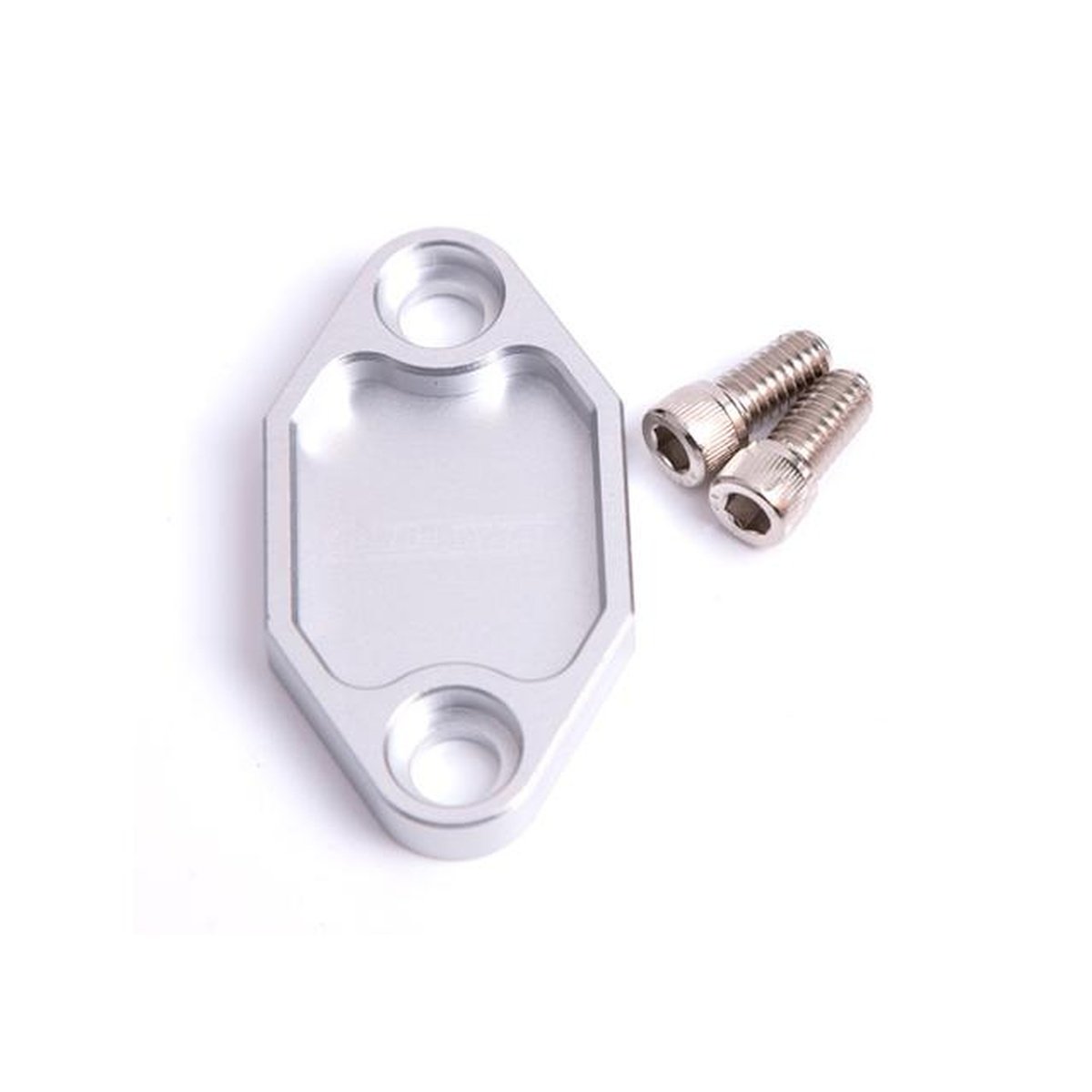 Aeroflow AF64-2029S Billet Fuel Pump Block Off Plate Silver Suits Holden 308