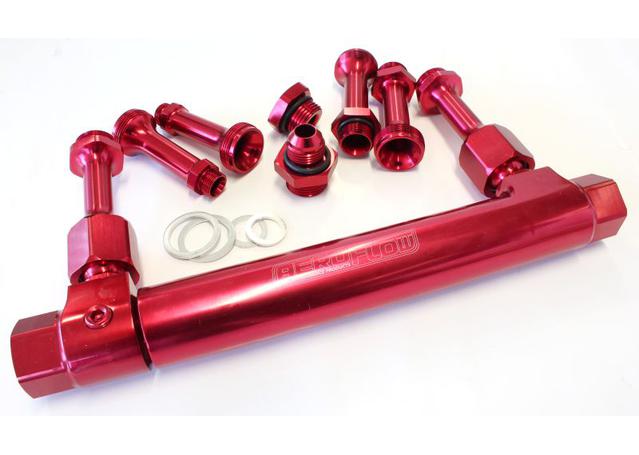 Aeroflow AF64-2037R Adjustable Fuel Log Bg Holley Red Suits 1 & 2 Metering Block