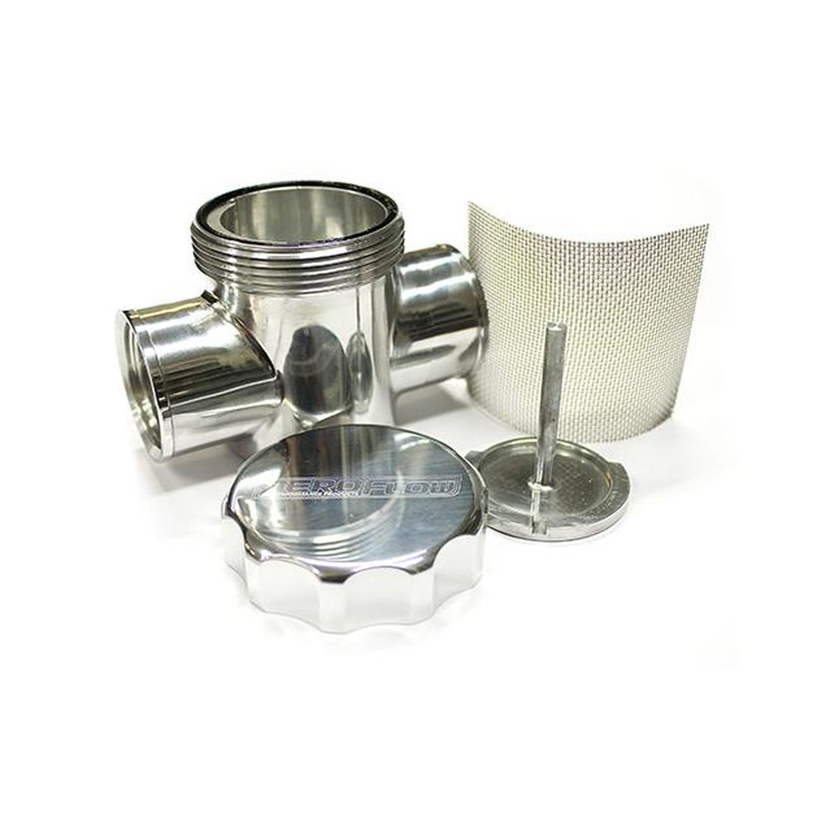Aeroflow AF64-2043P Polished Radiator Filter Polished Fit To Radiator Hose