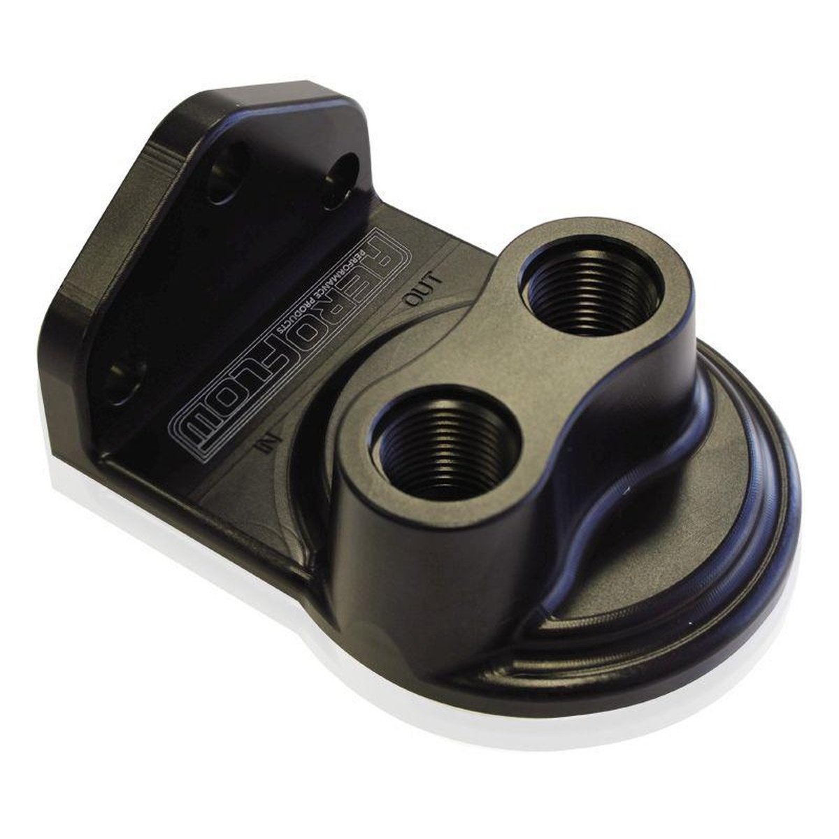 Aeroflow AF64-2075 Remote Filter Head Top Entry -8 ORB Ports 3/4" Filter Thread