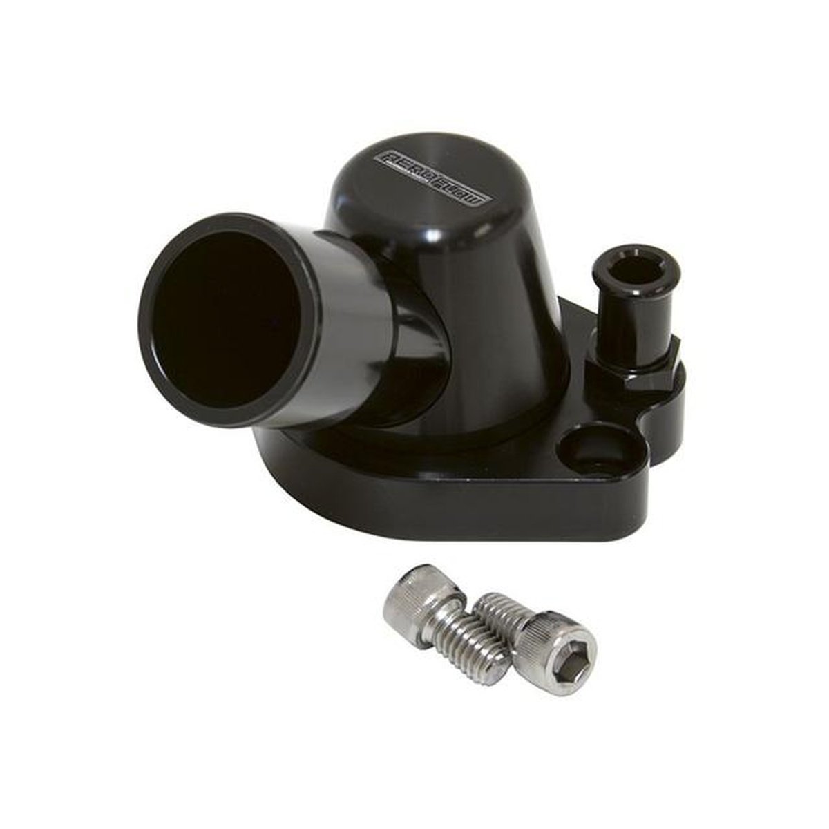 Aeroflow AF64-2091BLK Thermostat Housing Black W/Heater Swivel Fits 253 308 Holden