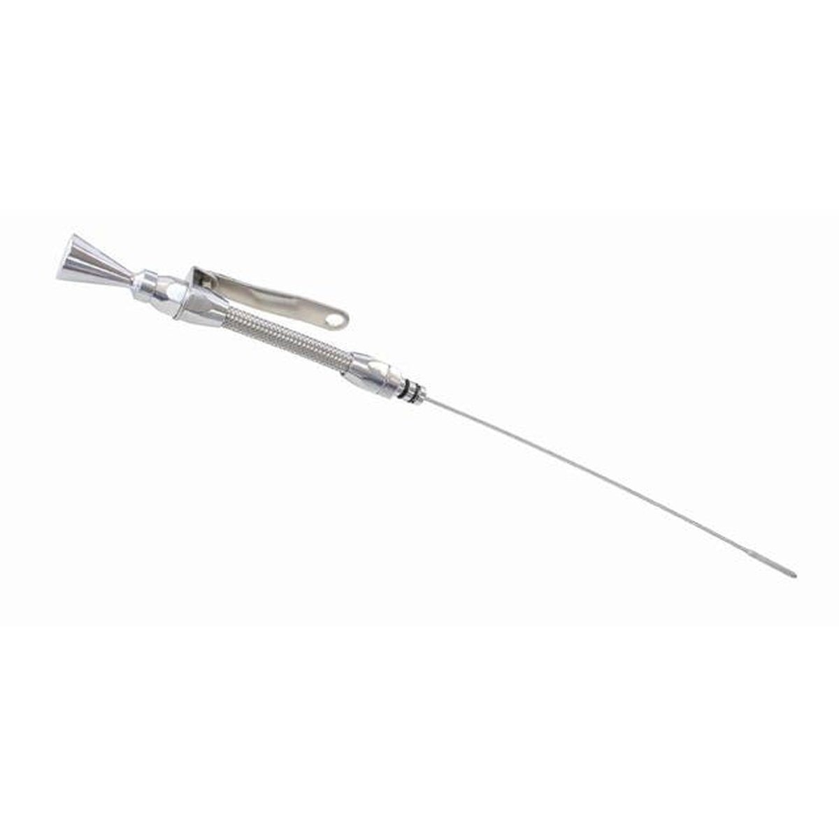 Aeroflow AF64-2110 Engine Dipstick Early Model Passenger Side Chrome Fits SBC