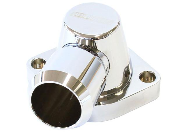 Aeroflow AF64-2115C Billet Thermostat Housing Chrome Swivel Fits LS3 Only