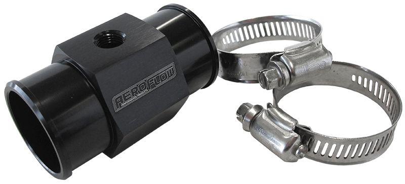 Aeroflow AF64-2234 1-11/32" 34mm Water Temp Hose Adapter W/ 1/8" NPT Gauge Port