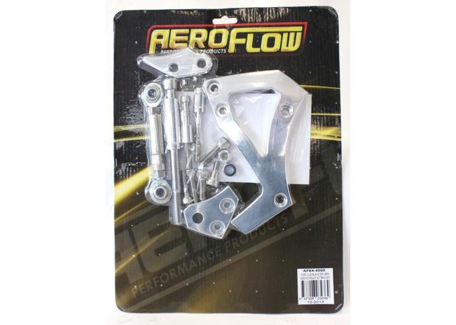 Aeroflow AF64-4000 Billet Alt Bracket Suits Ford Cleveland Drivers Side Mid Mount