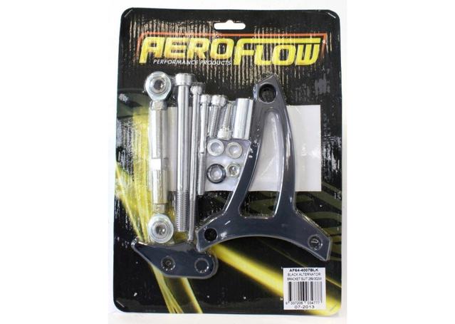 Aeroflow AF64-4007BLK Black Alternator Bracket Fits 289-302W