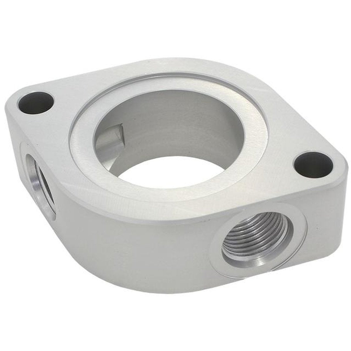 Aeroflow AF64-4051 Thermostat Water Neck Spacer With 2 X -8ORB Aux Port Fits Chev