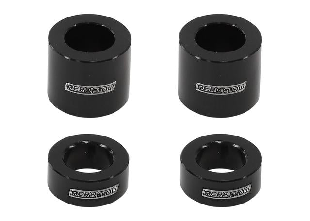 Aeroflow Billet Bolt Spacers Black M8 5/16" 4 Pack
