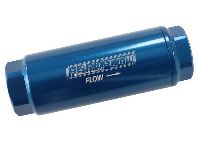 Aeroflow AF66-2042-10 Pro Filter 10 Micron Blue Female -8 ORB 1.25"x3.5"