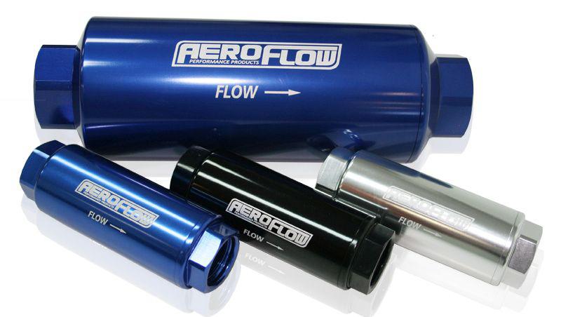 Aeroflow AF66-2042 Pro Filter 60 Micron Blue Female -8 ORB 1.25"x3.5"