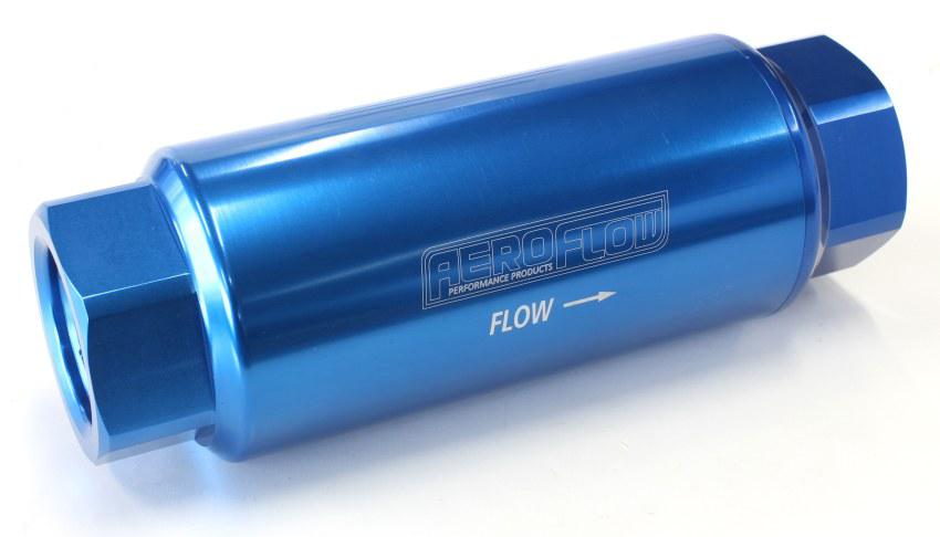 Aeroflow AF66-2044 Pro Filter 60 Micron Blue Female -12ORB 2"x5.5"