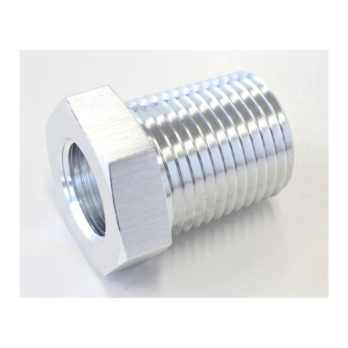Aeroflow AF660-08S Temperature Probe Adapter Silver 1/2" Male 5/8" Female