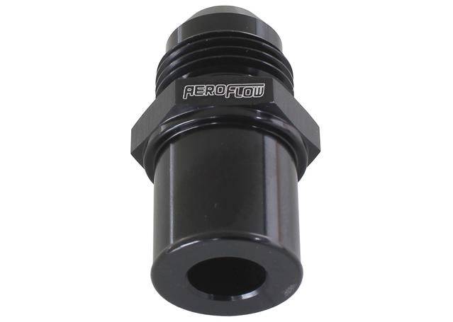 Aeroflow AF708-08RBLK Push In Cover Breather Adaptertor -8AN Black Fits Ford BA BF FG Rear