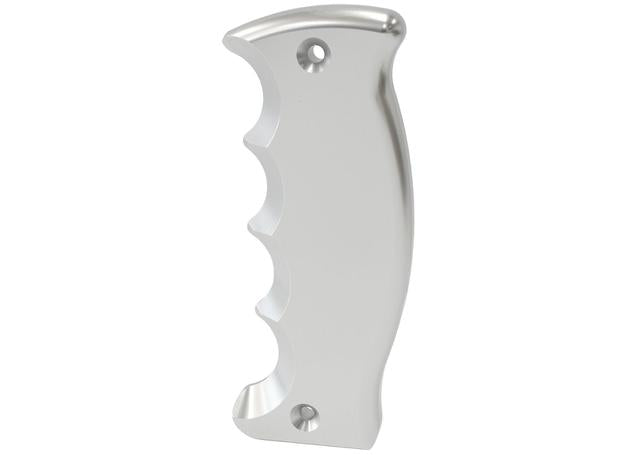Aeroflow Bare Pistol Grip Side Plate Passenger Handle Silver