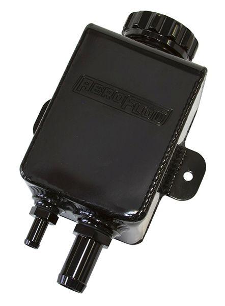 Aeroflow AF77-1025BLK Fabricated P/Steer Tank Square-10 & -6ORB Ports Black