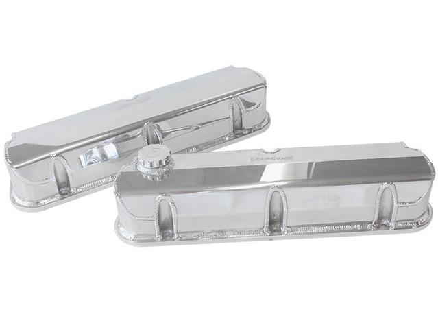 Aeroflow AF77-5002 Fabricated Valve Covers Polished Suits Ford 289-351W