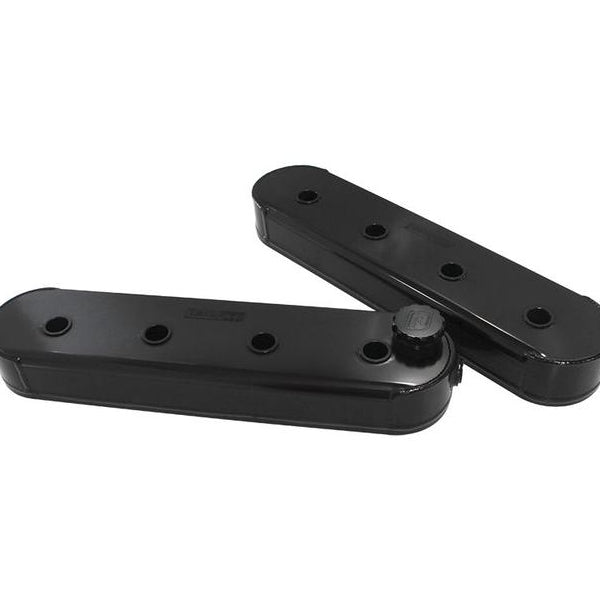 Aeroflow AF77-5003BLK Fabricated Valve Covers Black Suits Chev/Holden LS