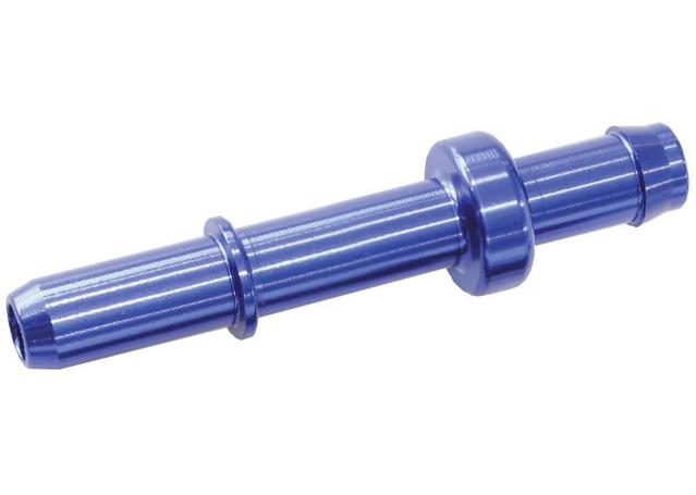 Aeroflow AF810-05 5/16" Male Tube To 8mm / 5/16"Barb Blue Adapter