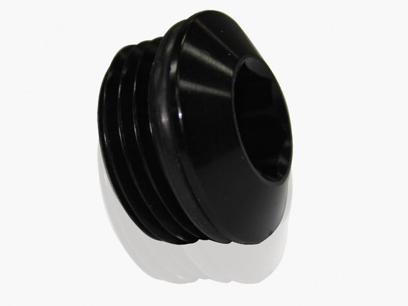 Aeroflow AF813-06BLK ORB Slimline Port Plug -6AN Black Finish