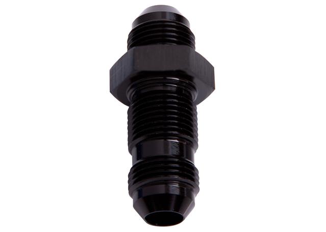 Aeroflow AF832-03BLK Straight Bulkhead -3AN Black