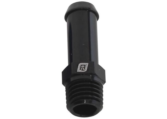 Aeroflow AF841-04-01BLK Male 1/16" Npt To 1/4" Barb Black Straight Male To Male