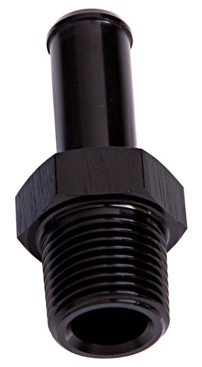 Aeroflow AF841-08-08BLK Male 1/2" Npt To 1/2" Barb Black Straight Male To Male