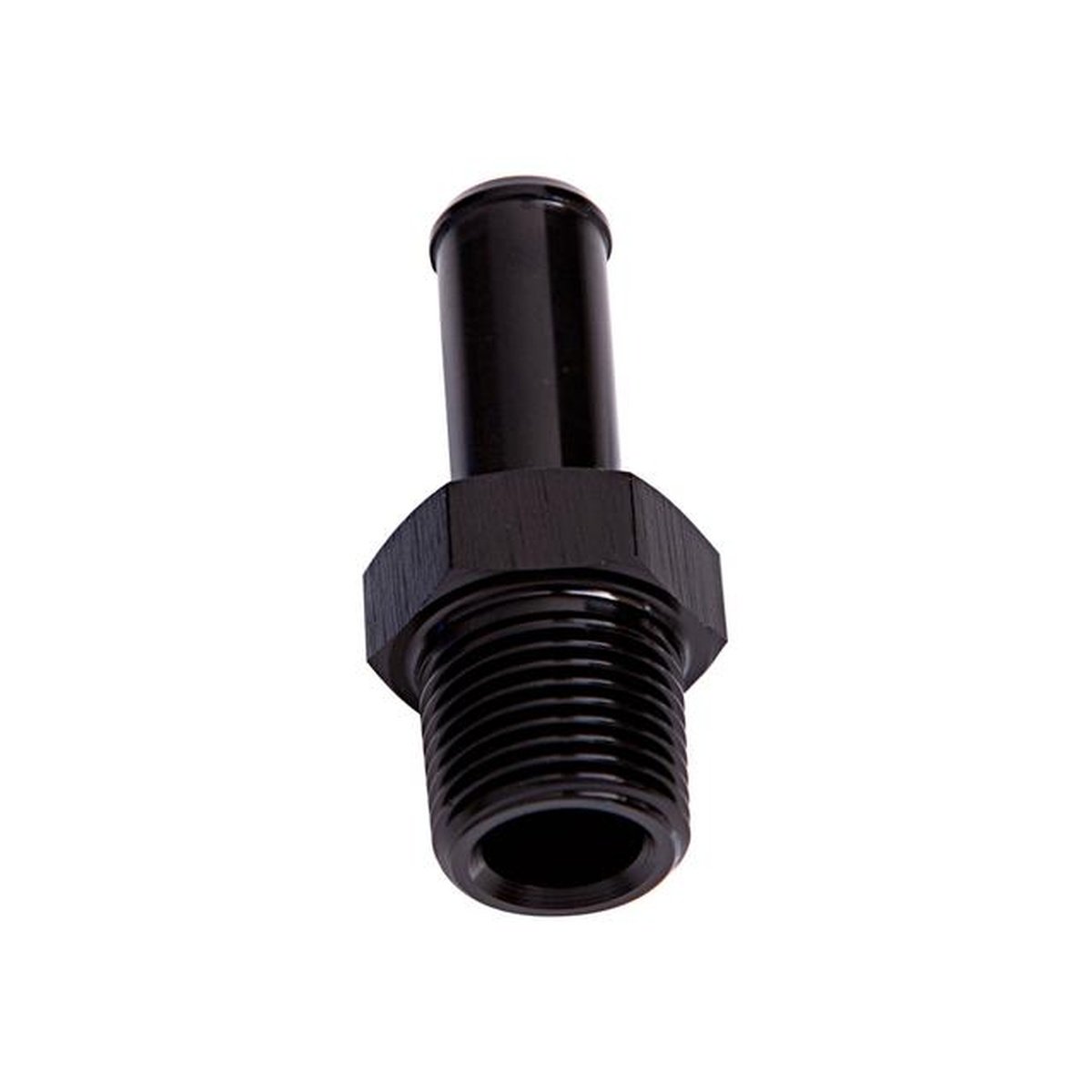 Aeroflow AF841-04BLK Male 1/8" Npt To 1/4" Barb Black Straight Male To Male