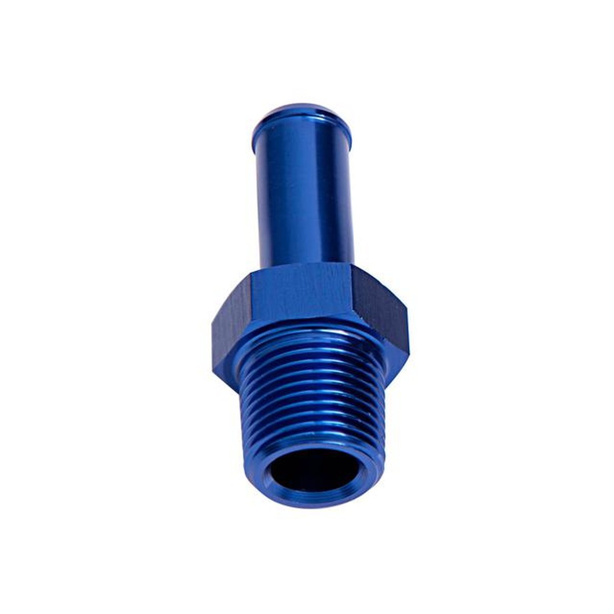Aeroflow AF841-10 Male 1/2" Npt To 5/8" Barb Blue Straight Male To Male