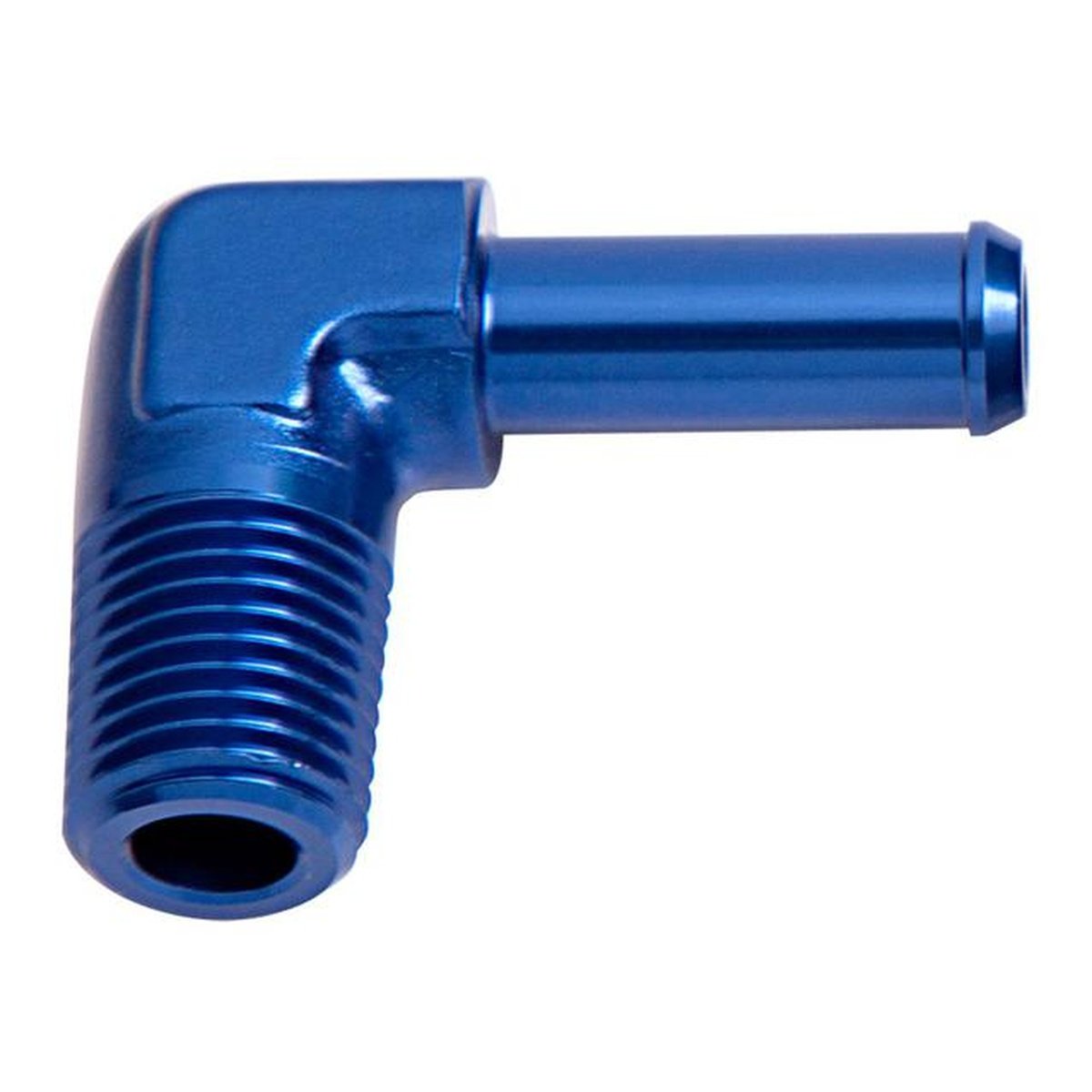 Aeroflow AF842-04 90Deg 1/8" Npt To 1/4" Barb Blue 90Deg Male To Male
