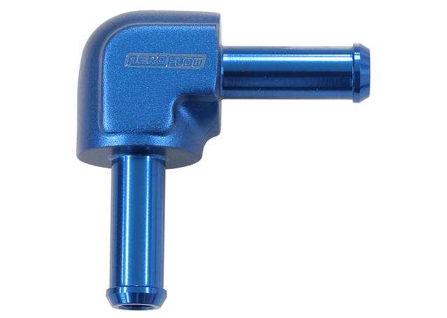 Aeroflow 90 Degree 5/16" Barb Both Ends Blue
