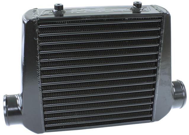 Aeroflow AF90-1002BLK Front Mount Intercooler (Black) 280x300x76mm