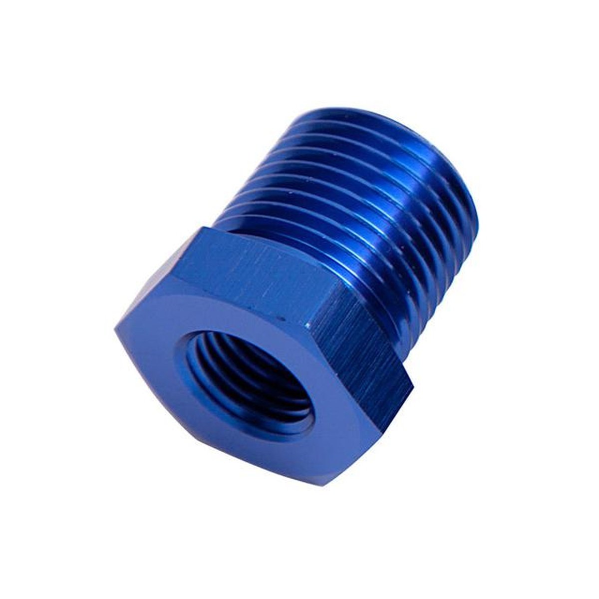 Aeroflow AF912-08-02 Npt Pipe Reducer 1/2" To 1/8" Blue Male To Female