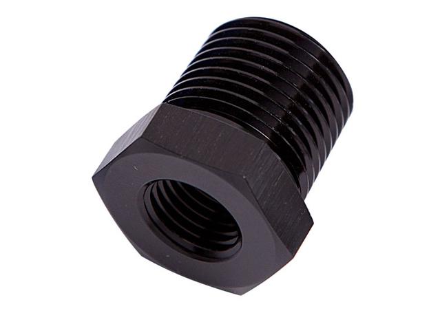 Aeroflow AF912-04-02BLK Npt Pipe Reducer 1/4" To 1/8" Black Male To Male