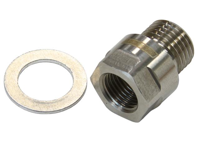 Aeroflow AF912-M12-01SS M12X1.25 Pipe Reduce To Female 1/8" Npt