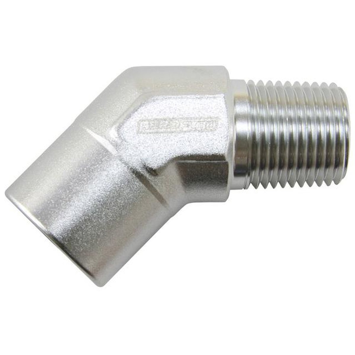 Aeroflow AF915-02S 45Deg Female - Male Elbow 1/8 Npt Silver