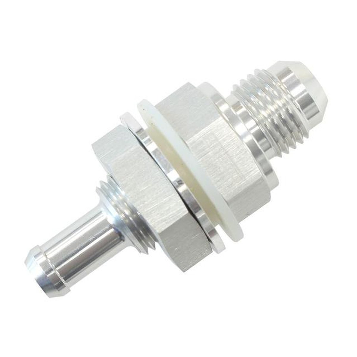 Aeroflow AF927-06-05S -6AN Bulkhead Fitting W/ 5/16 Barb