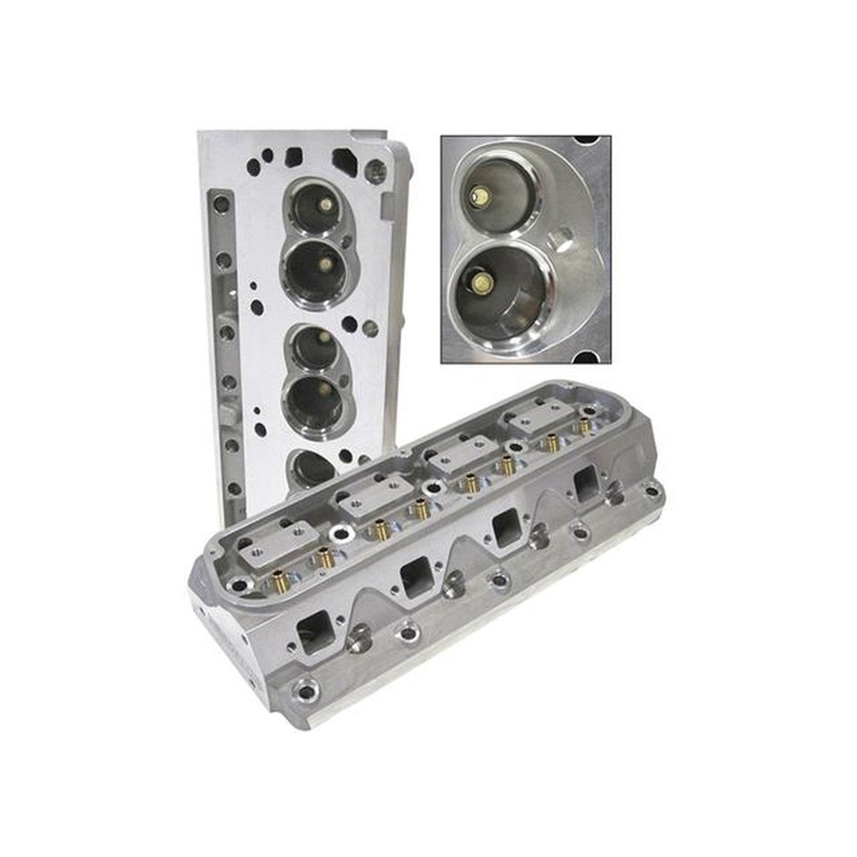 Aeroflow AF95-0302 173cc Aluminium Heads Bare 60cc Chambers, 2.02"/1.60" Fits SBF