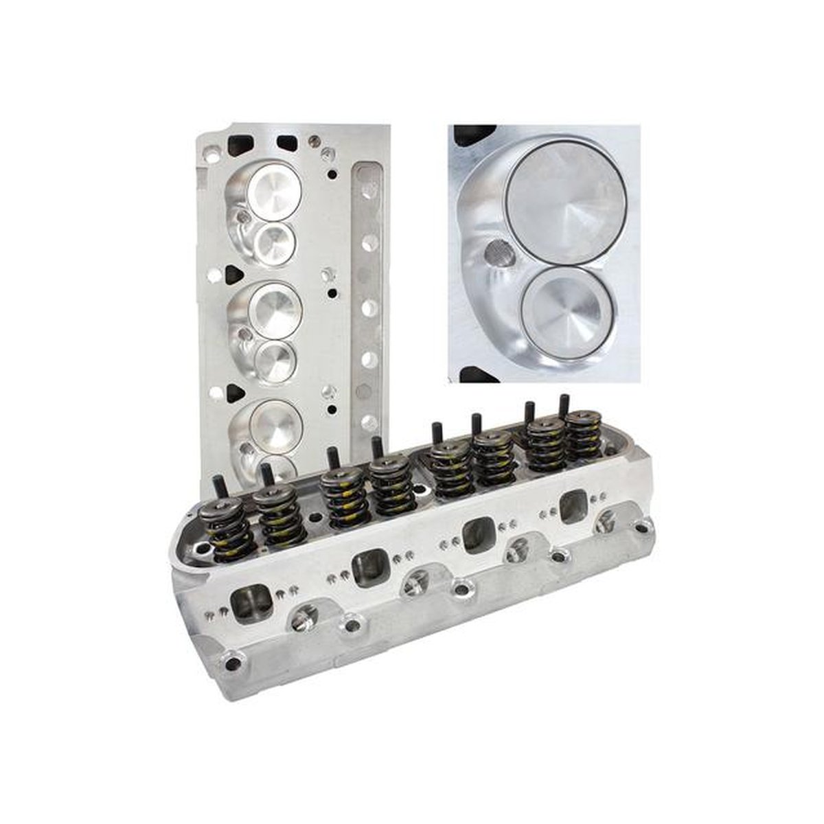 Aeroflow 205cc Alloy Heads Complete 58cc Valves Fits SB Ford 289-302-351 Windsor