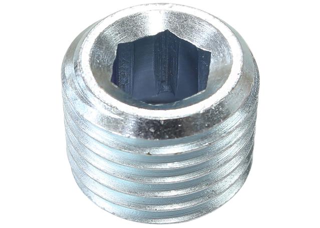 Aeroflow Npt Port Plug 3/8" Steel Zinc Coated