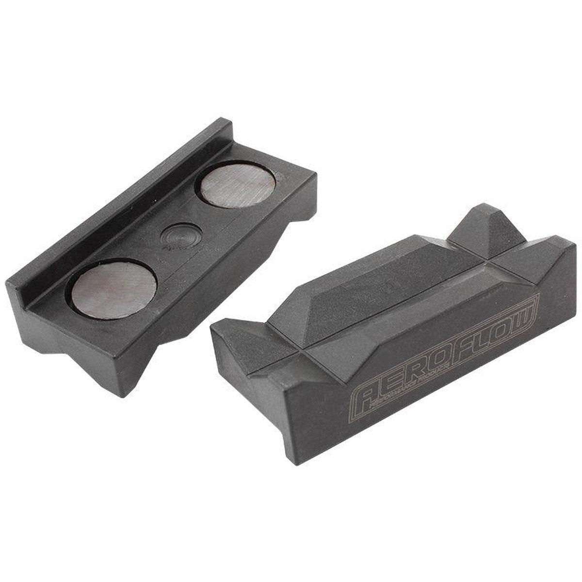 Aeroflow AF98-2002 Nylon Vice Jaws Black Magnetic Back