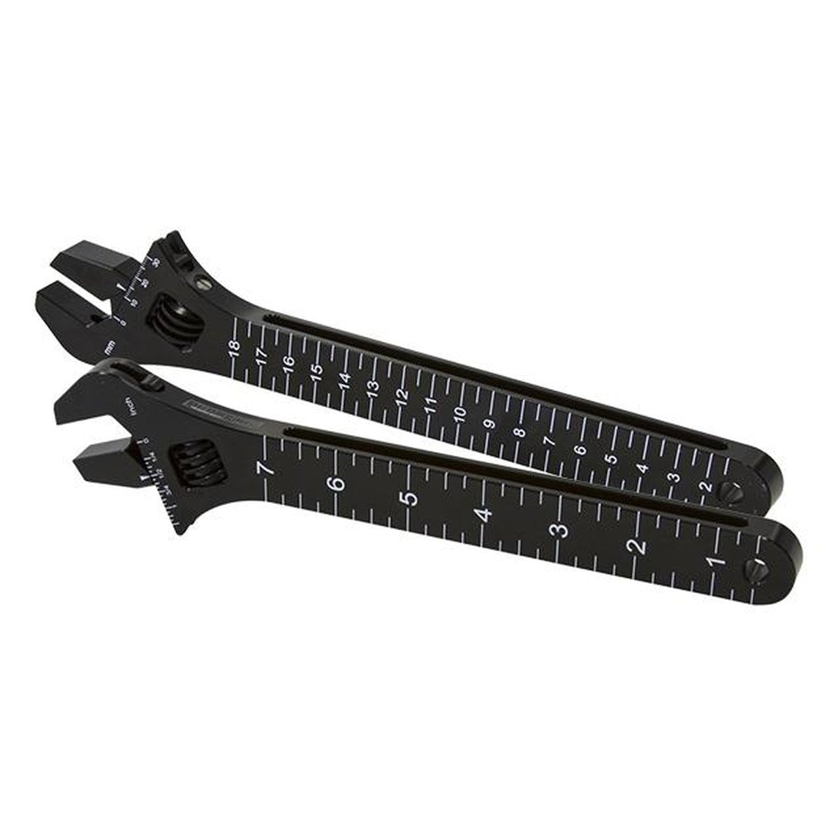 Aeroflow AF98-2038BLK Adjustable Spanner Wheelie Black Large fits Up To -12 B-Nut