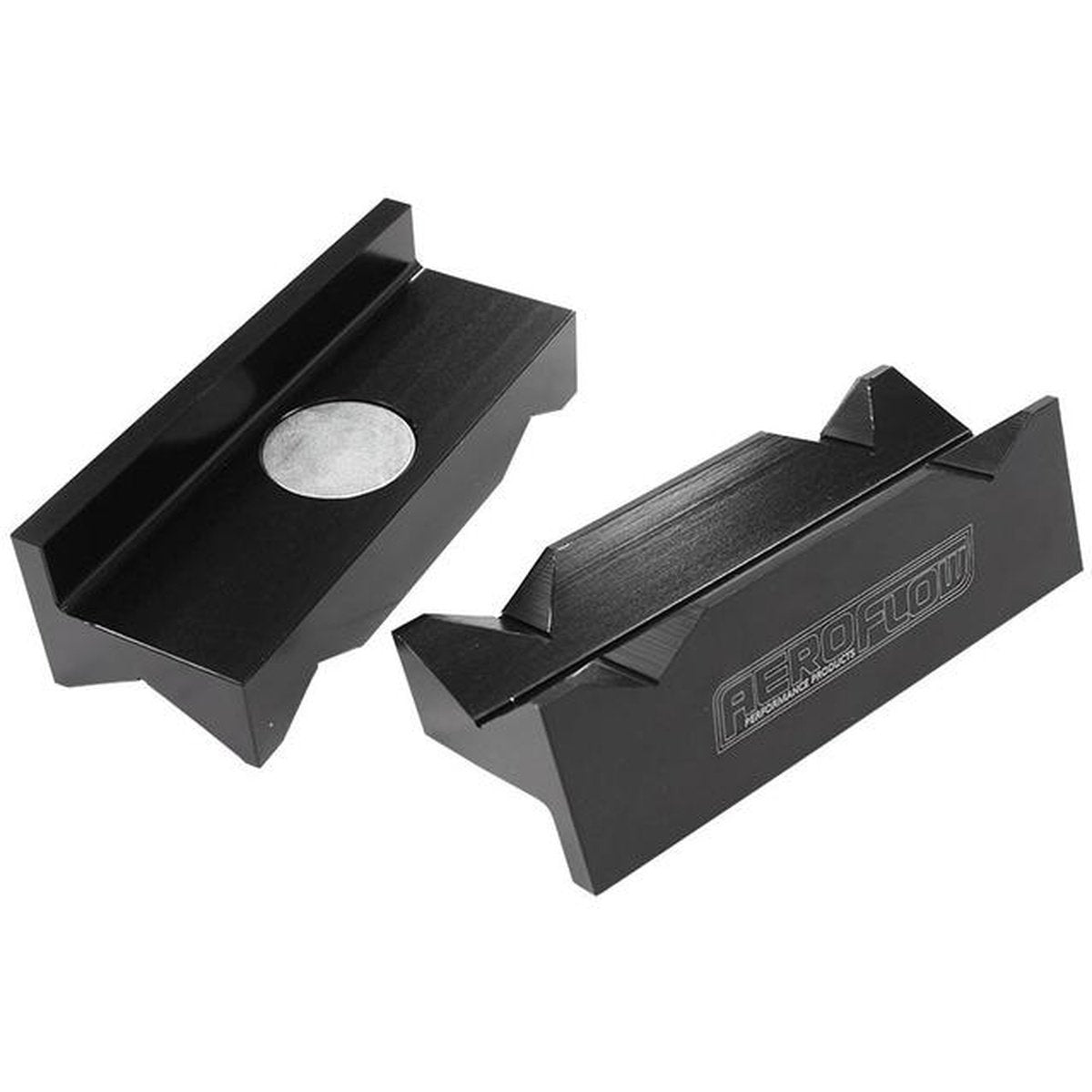 Aeroflow AF98-2041 Billet Vice Soft Jaws Alloy -12AN & -20AN Hard Anodised