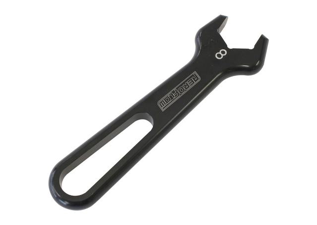 Aeroflow AF98-2255-1-08 Alloy Pro Wrench Single -8AN Black Single -8AN Pro Wrench