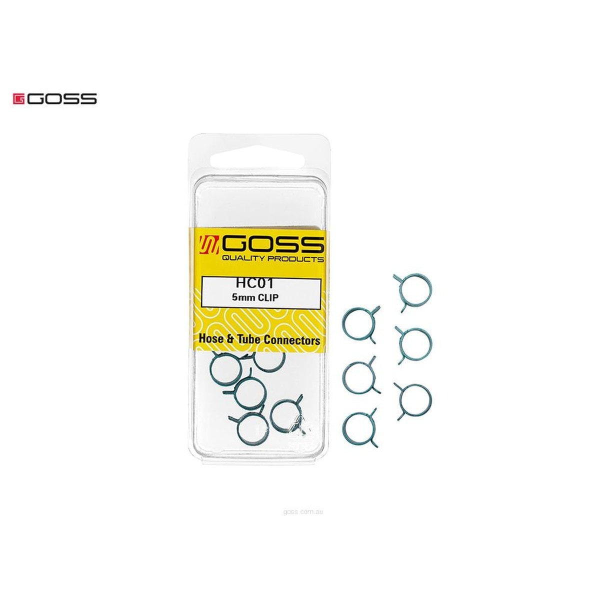 Goss Hose Clips 9.5-11.4mm 6 Pack HC01