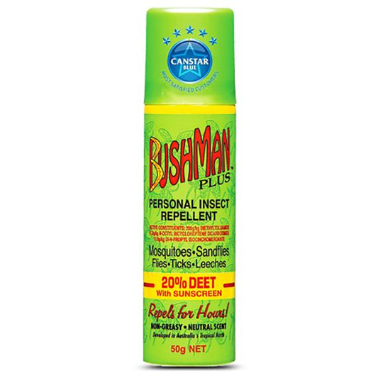 Bushman 'Plus' Insect Repellant Aerosol 50G BP0050A